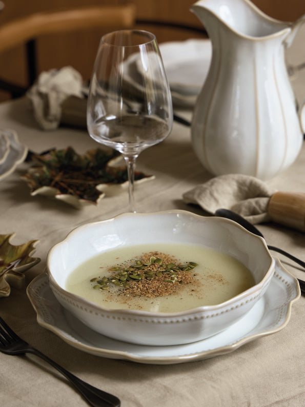 Recipes of Love - Cauliflower Soup with Pumpkin Seeds