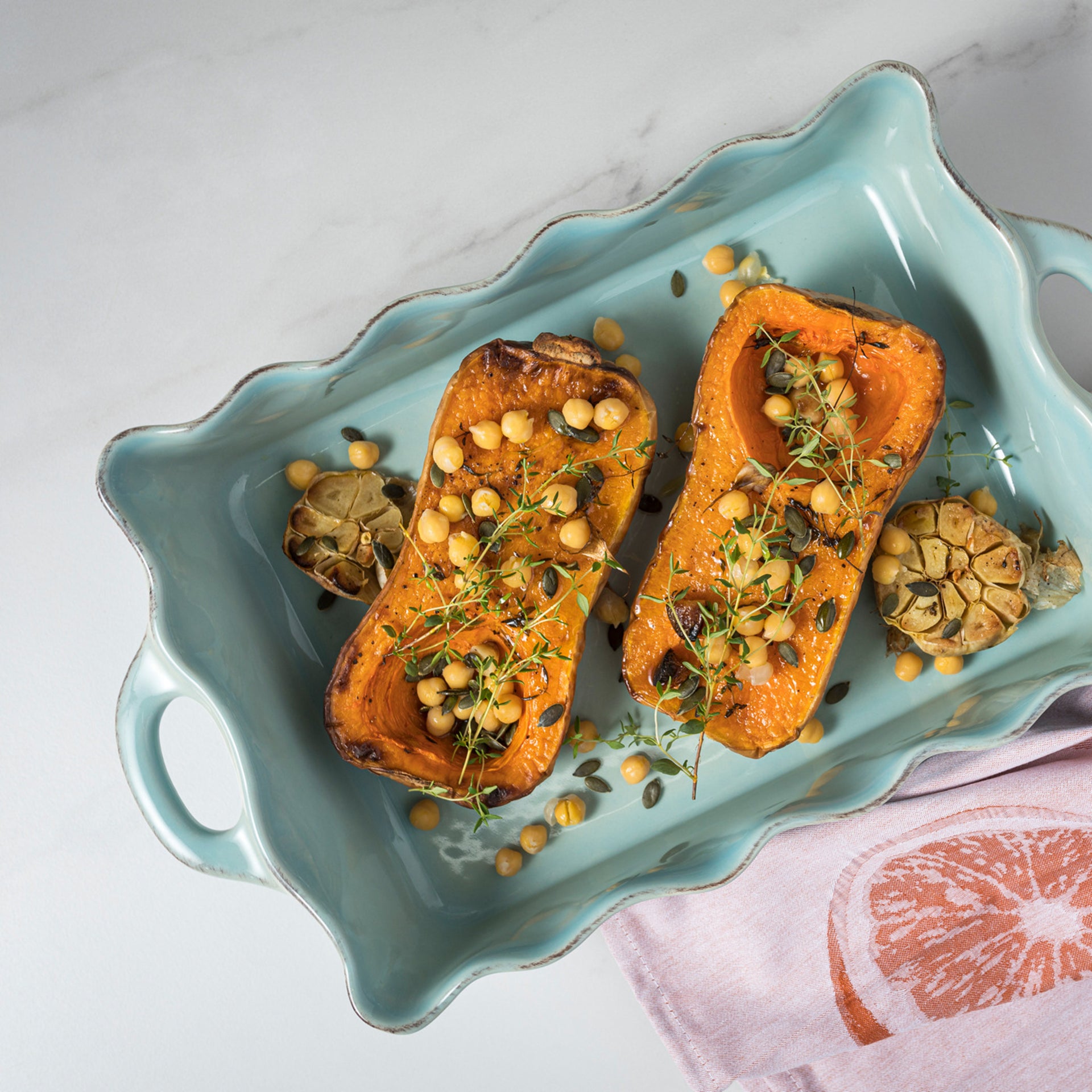 Rectangular Baker Cook & Host, Casafina by COSTA NOVA - Robin's Egg Blue