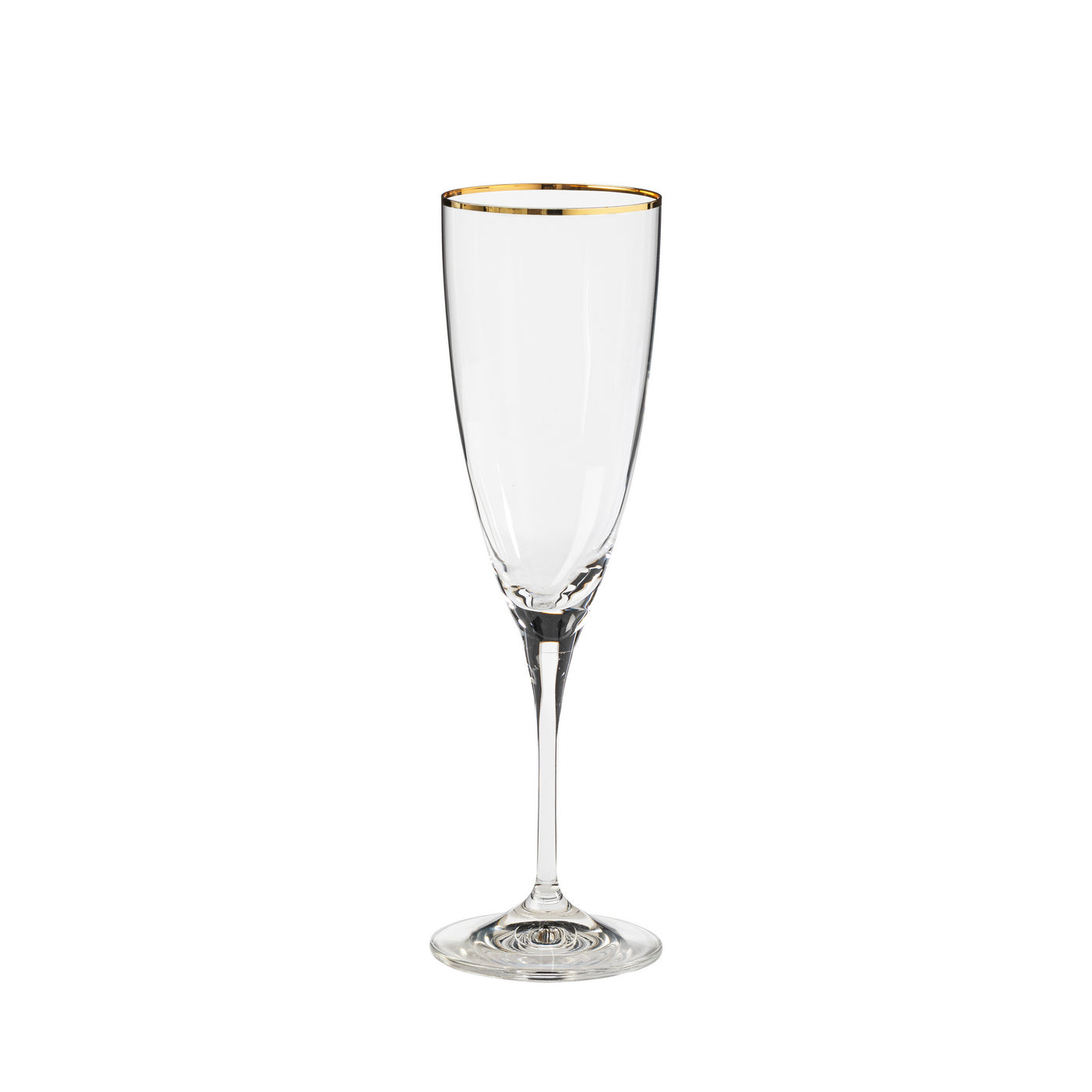 Casafina by COSTA NOVA Sensa Gold Rimmed Flutes, Set of 6