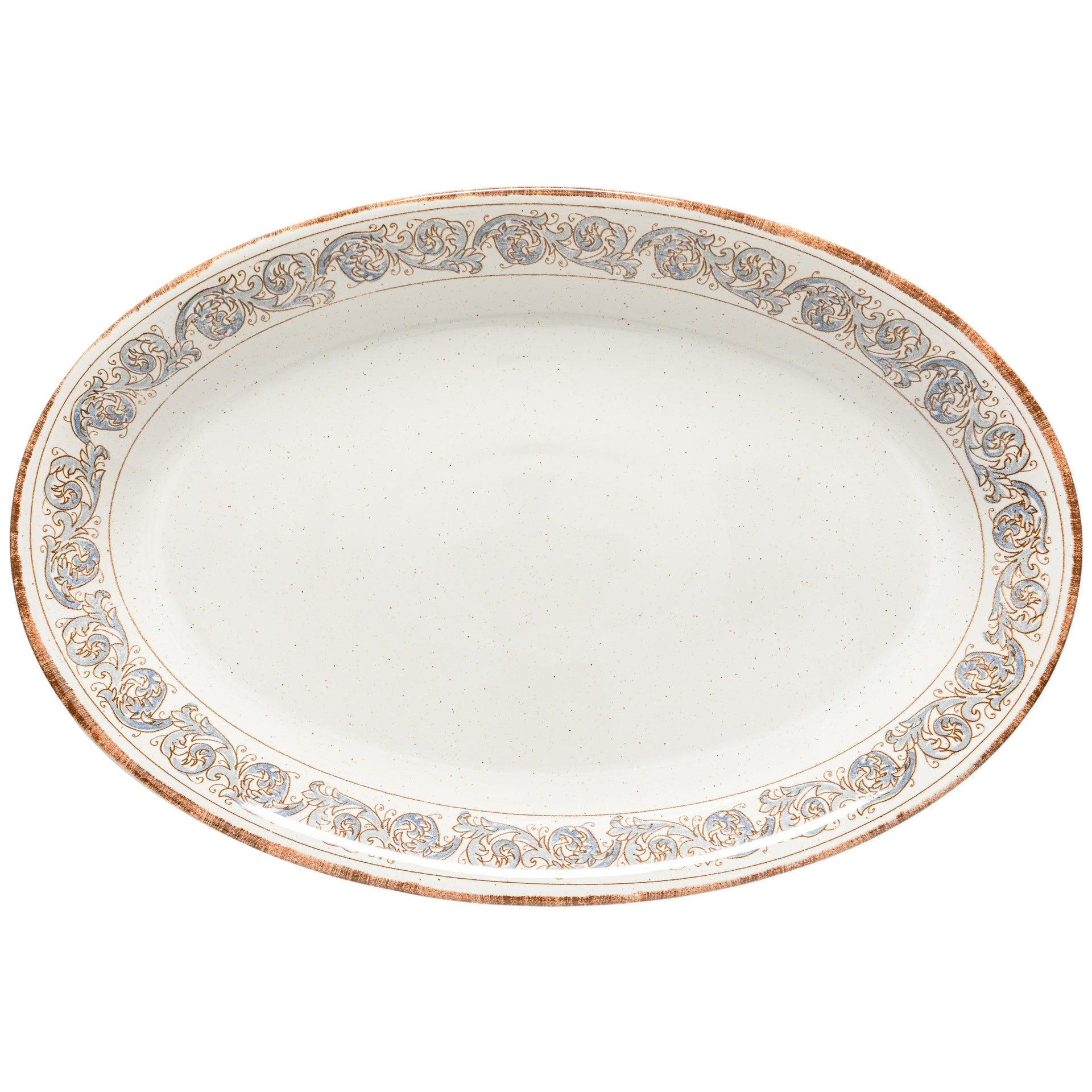 Oval Platter Sardegna, Casafina by COSTA NOVA - White-Cagliari Blue