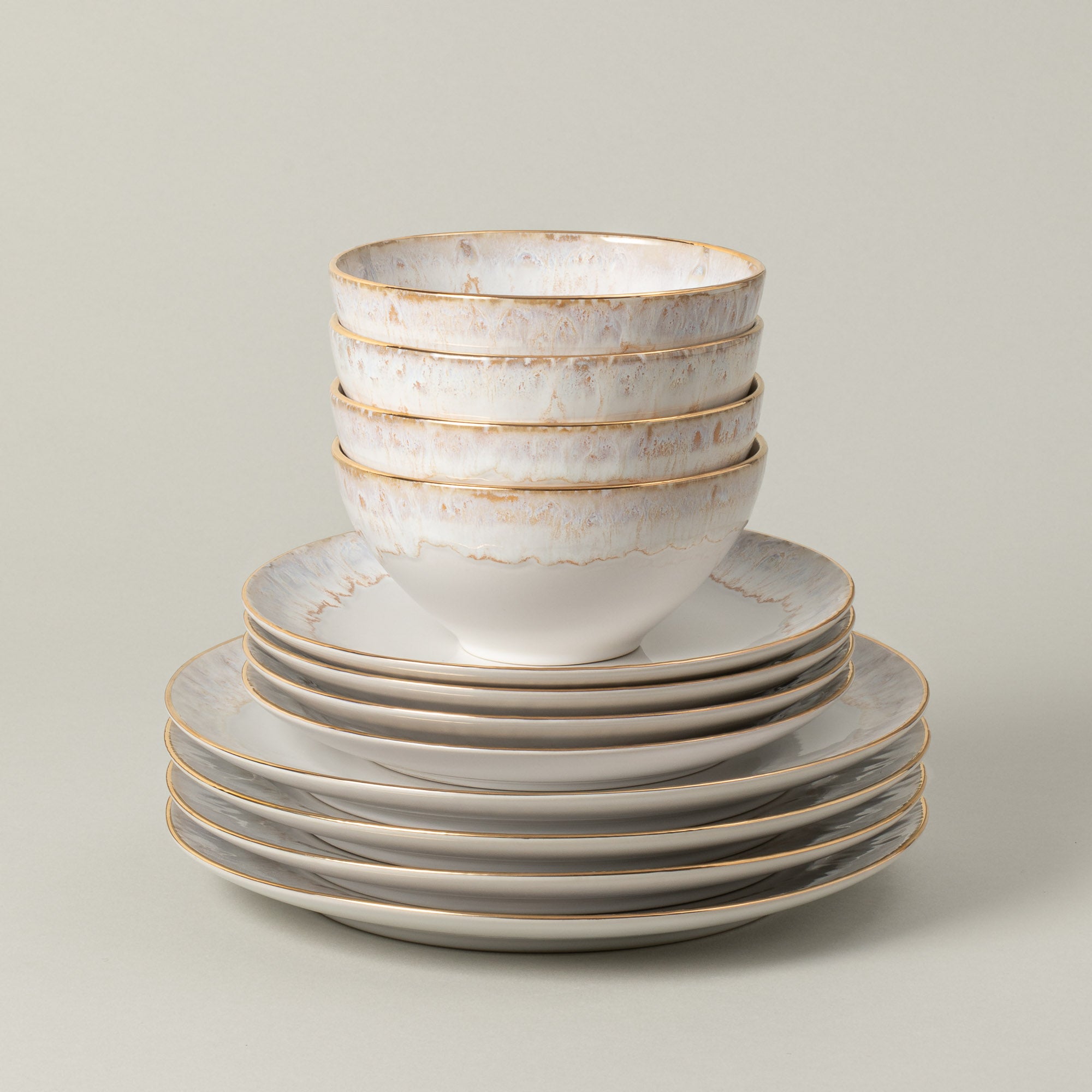 12-Piece Dinnerware Set with Bowl Taormina, Casafina by COSTA NOVA