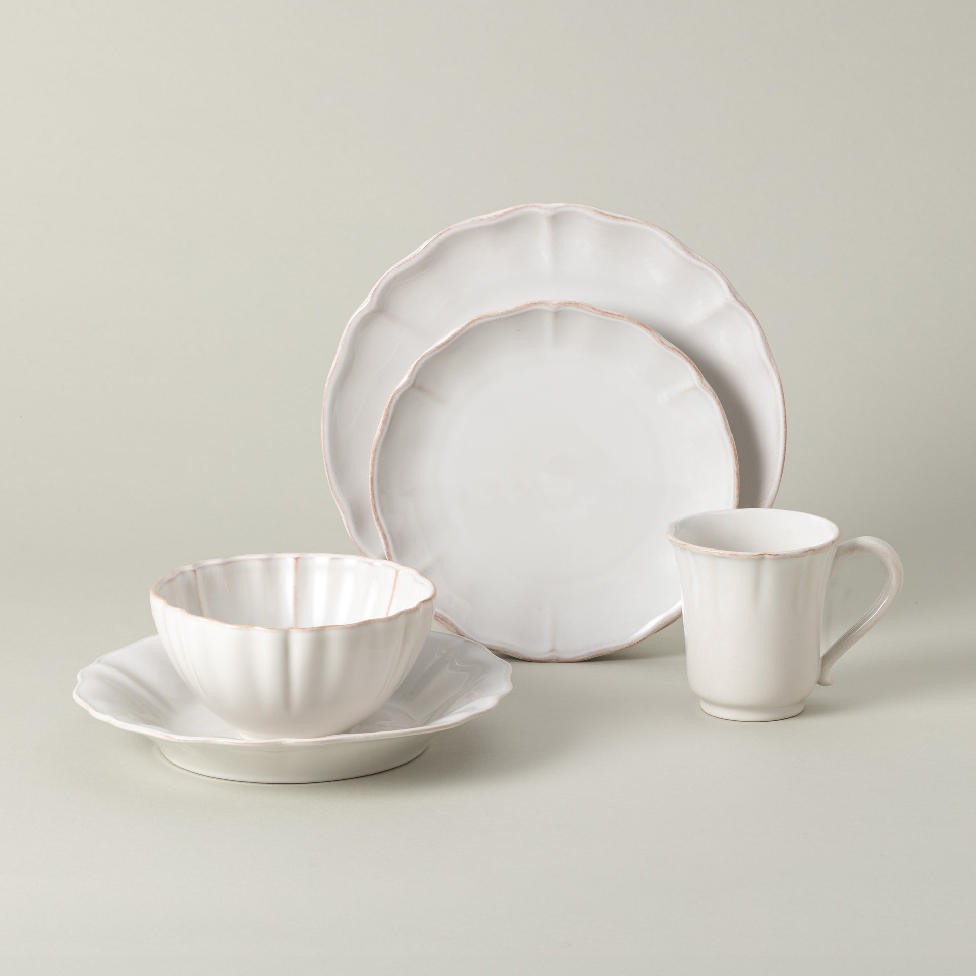5-Piece Dinnerware Set Alentejo - White