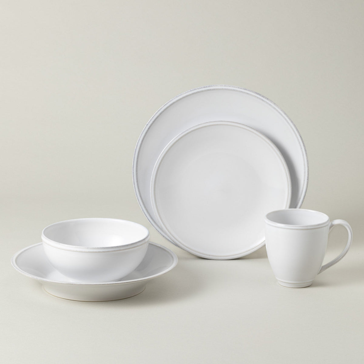 5-Piece Dinnerware Set Friso - White