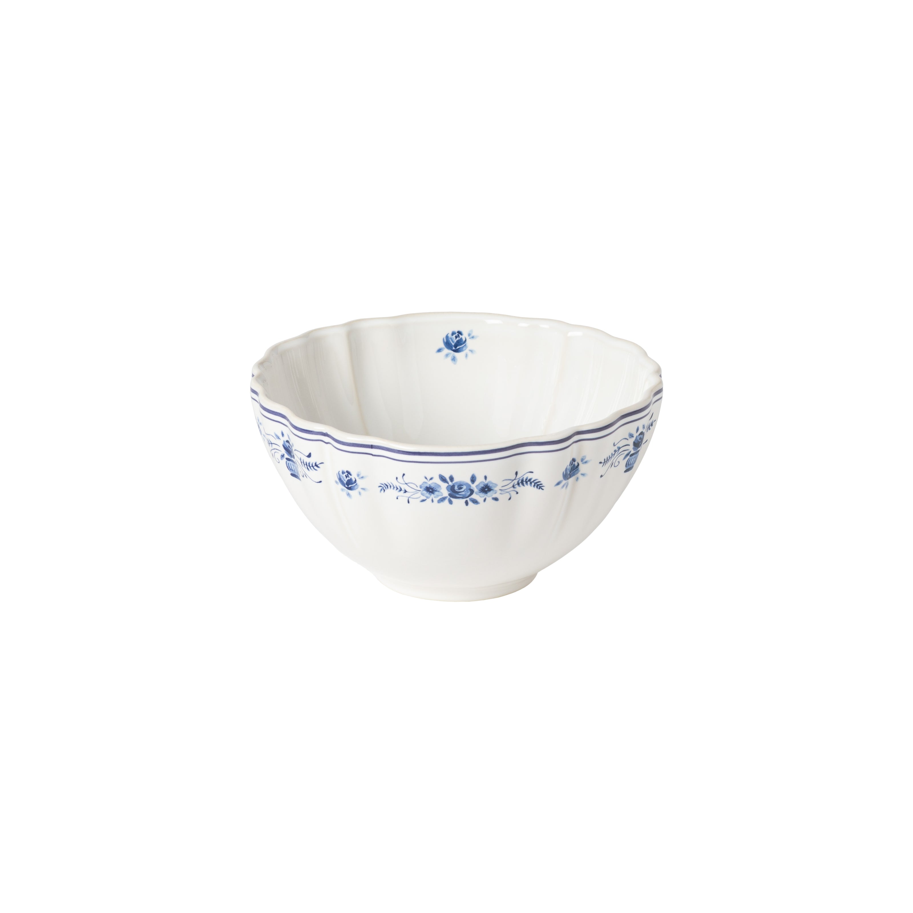 Soup/Cereal Bowl Vila - White-Blue