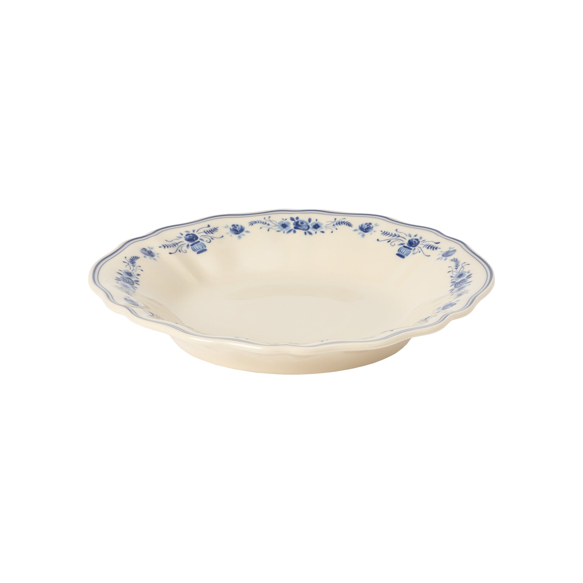 Soup/Pasta Plate Vila - Beige-Blue