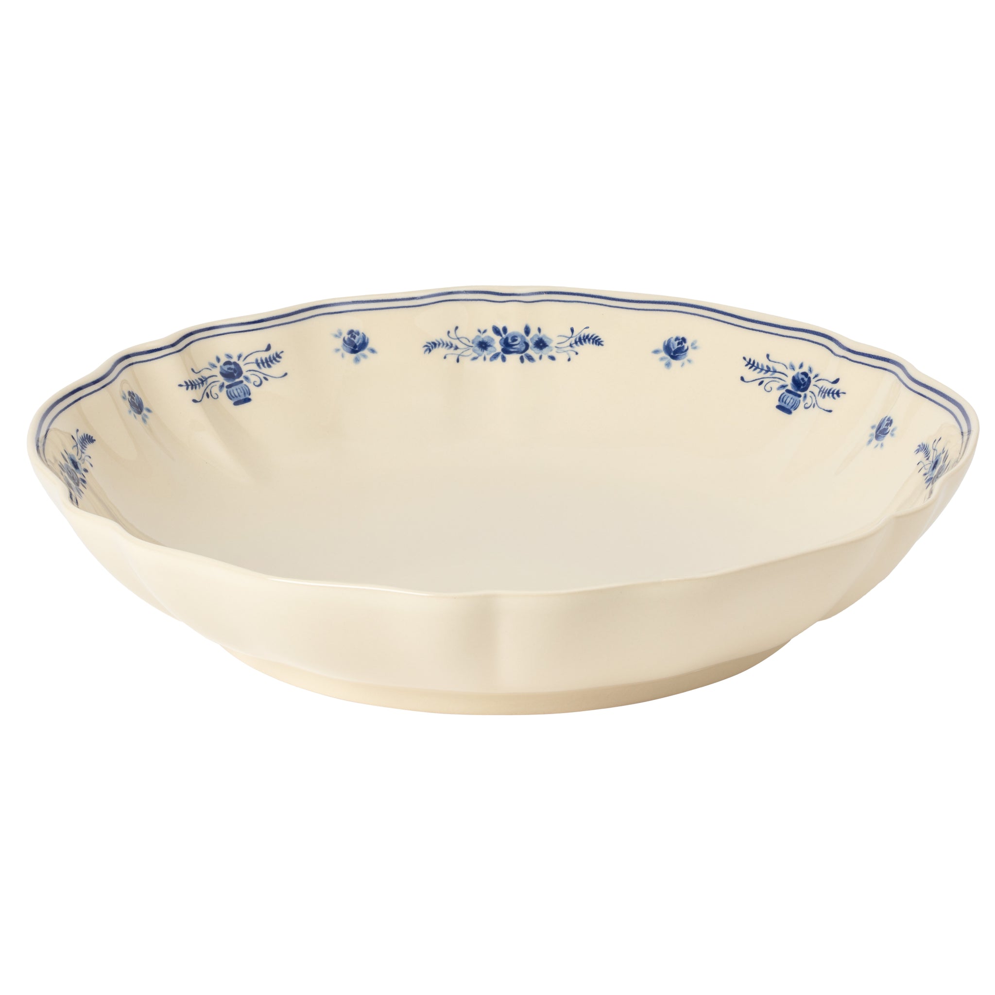 Low Serving Bowl Vila - Beige Blue