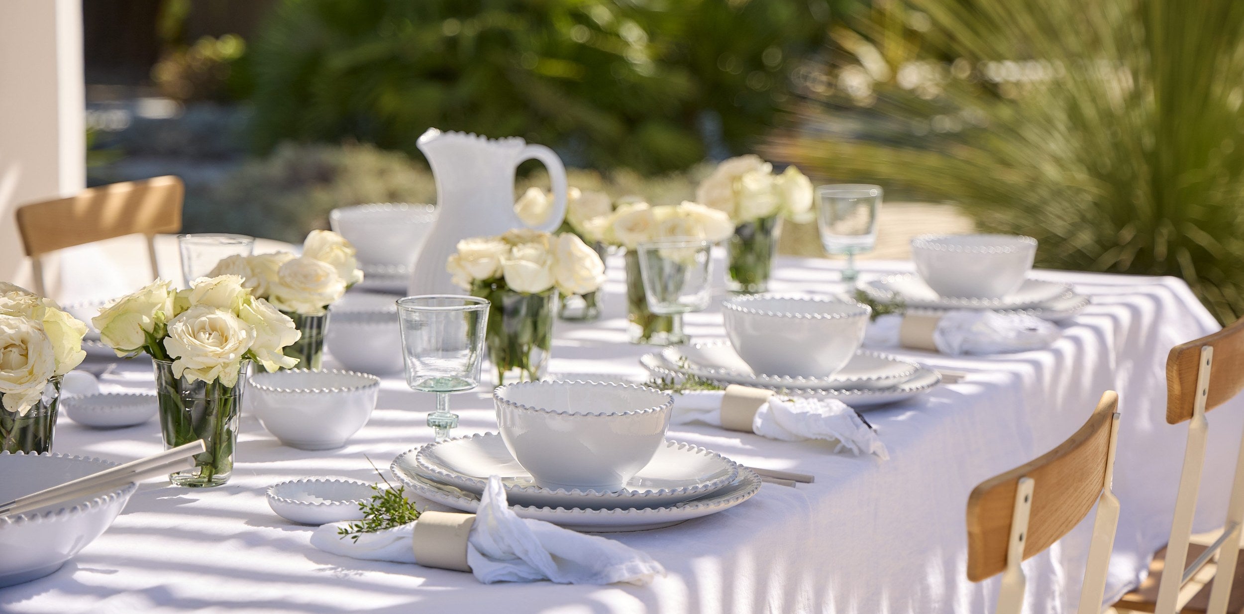 Set of 4 Appetizer Plate Pearl